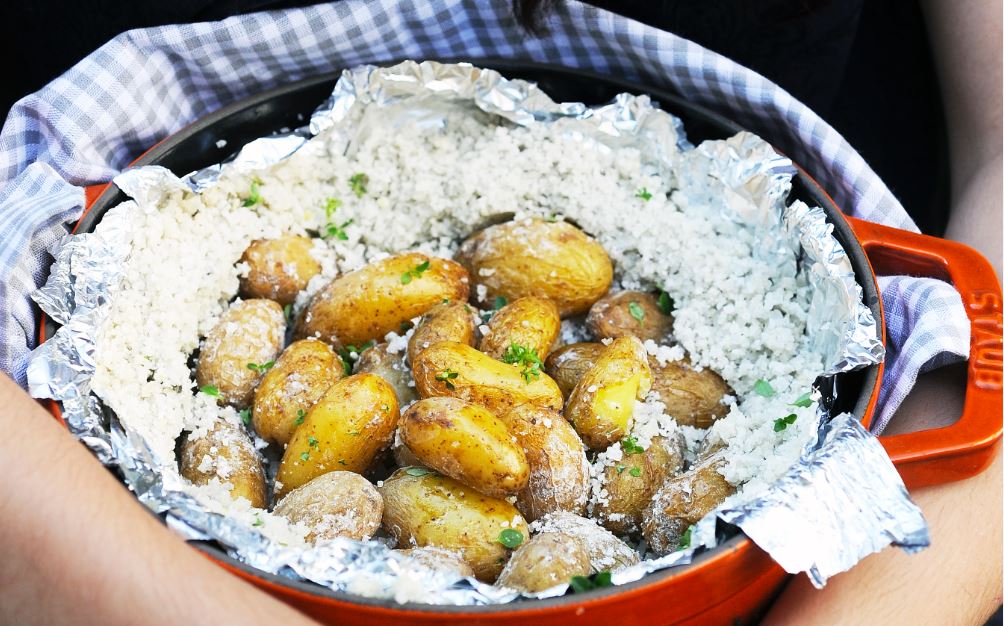 Pommes de terre primeurs La Noirmoutier en croûte de sel - La Noirmoutier