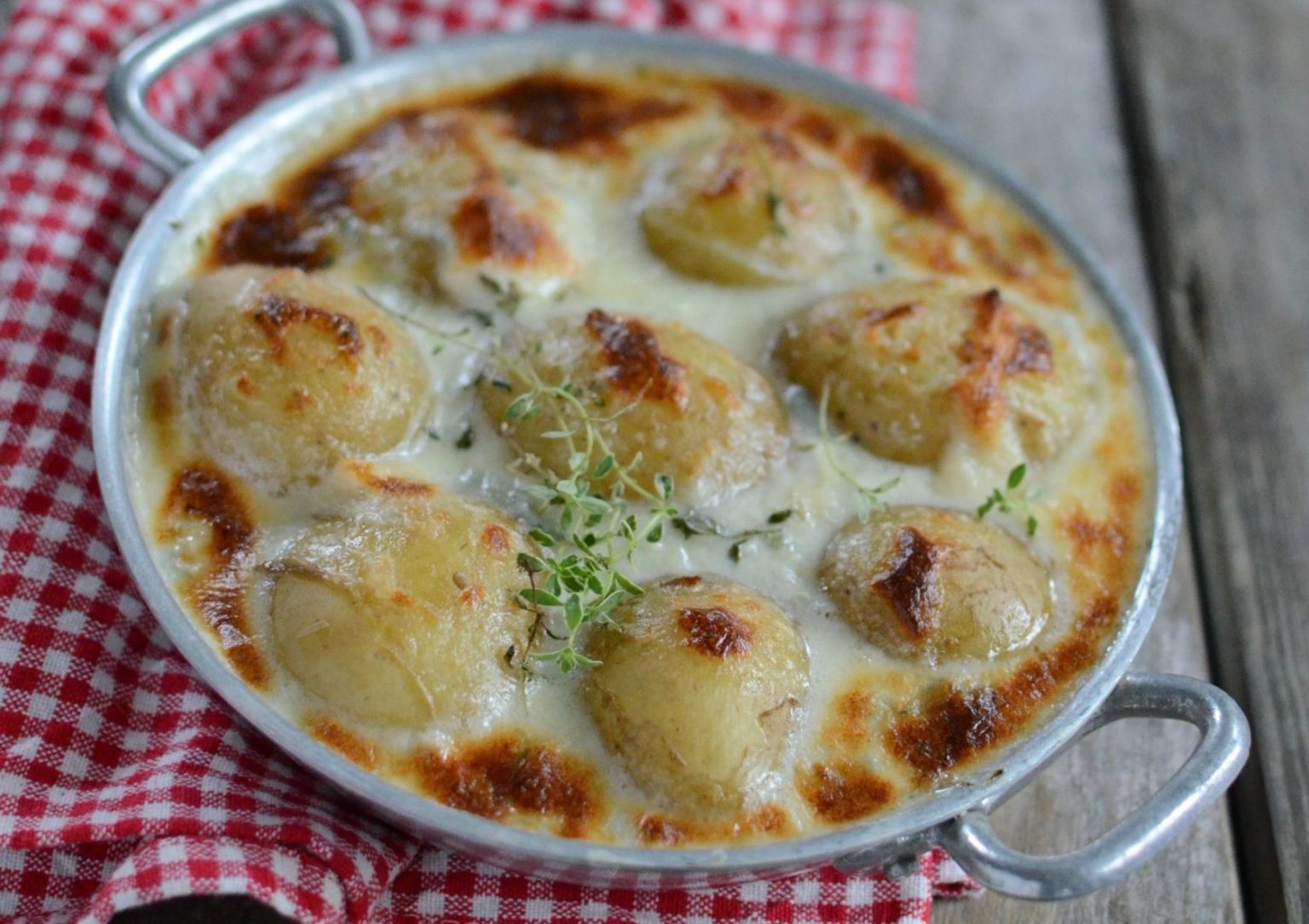 Recette de Pommes de terre gratinées au gorgonzola - La Noirmoutier
